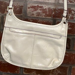 HOBO Cream Leather Crossbody